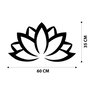 Wallity Lotus Flower 2 Metal Decor Negro
